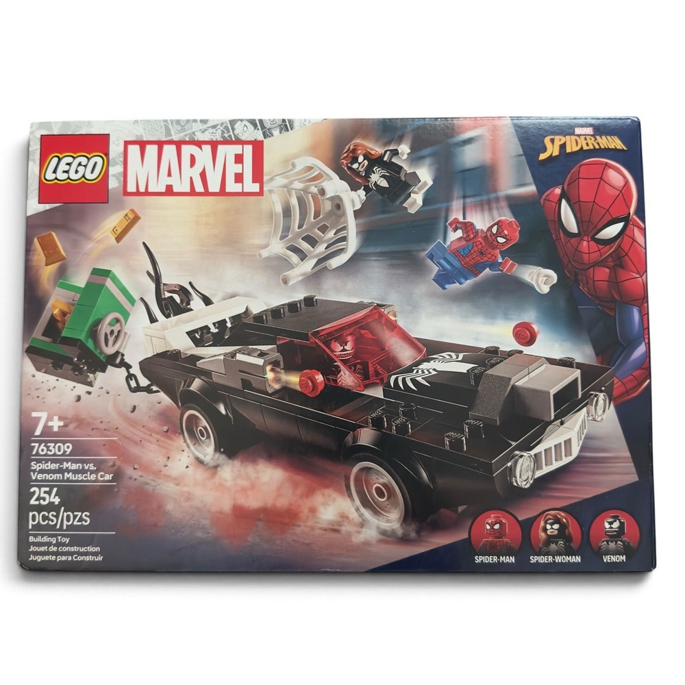LEGO Super Heroes: Spider-Man Vs. Venom Muscle Car (76309) Sealed NIB